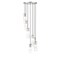 Z-Lite Alton Chandelier, 7-Light, 18 In.W x 14.25 In.H, Brushed Nickel/Clear+Frosted 824P-7R-BN - alternate 2